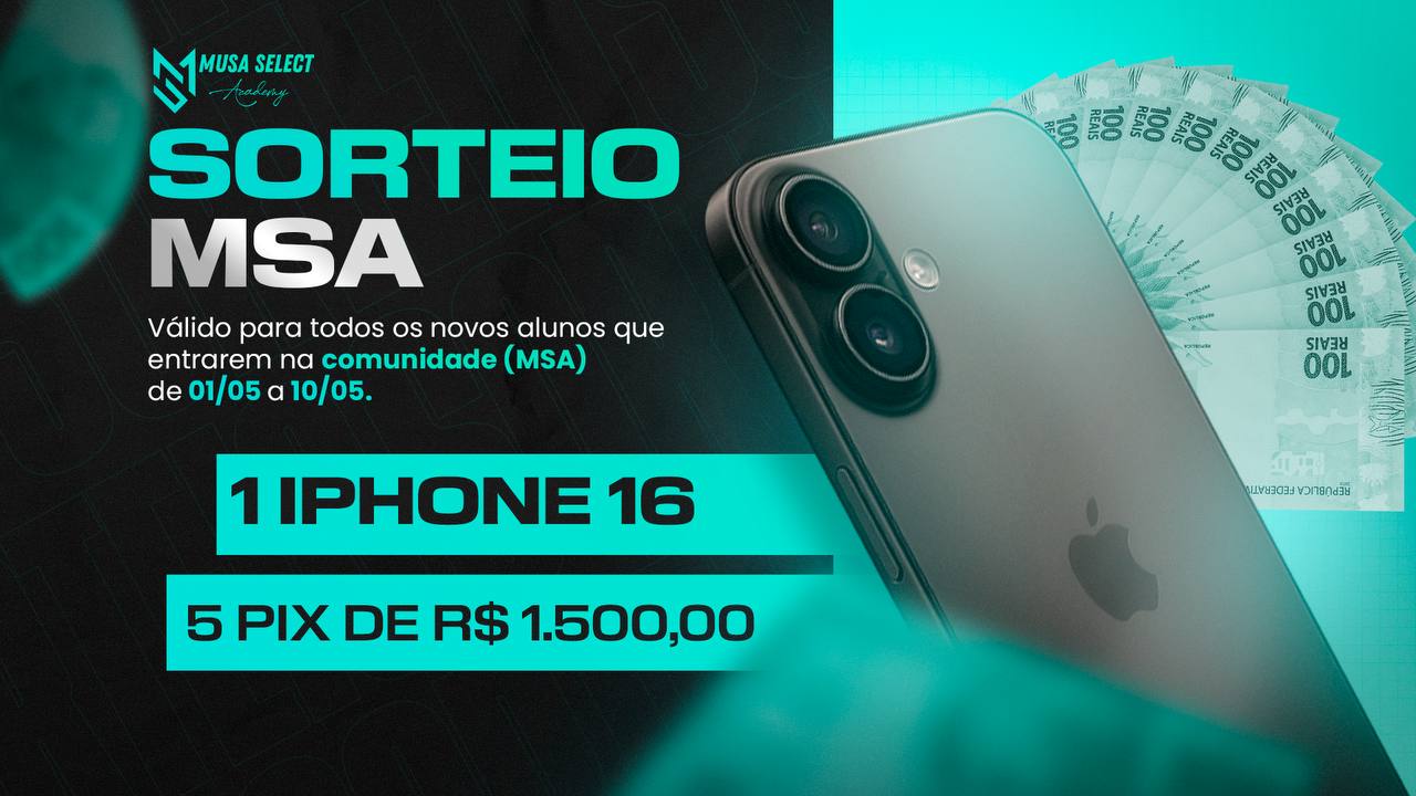 sorteio para novos alunos mentoria msa